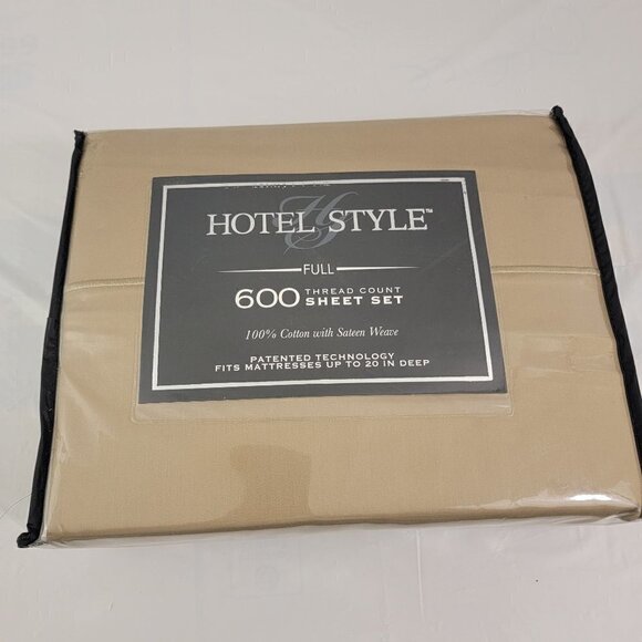 Hotel Style 600 Thread Count Cotton with Sateen Weave Sheet Set – Full - Picture 6 of 15